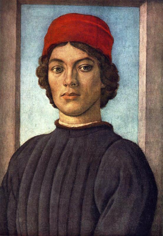 LIPPI, Filippino Portrait of a Youth sg Norge oil painting art